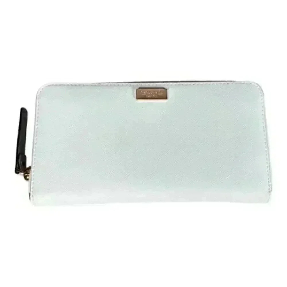 Kate Spade Morgan Saffiano Leather Zip Around Continental Wallet Teal Large